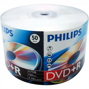  DVD+R Philips DR4S6U50F/97 4.7 Gb, 16x, Bulk 50шт