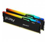 Оперативная память DDR5 16Gb (2x8Gb) 5600MHz Kingston FURY Beast Black RGB