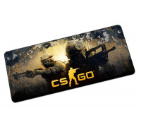 Коврик CS-GO; ткань + резиновая основа; 790 х 300 мм; (прошитый)