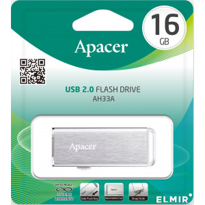 Flash-память Apacer AH33A (AP16GAH33AS-1); 16Gb; USB 2.0; Silver