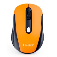 Мышь беспроводная Gembird MUSW-420-3; Wireless; Orange/Black