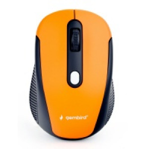 Мышь беспроводная Gembird MUSW-420-3; Wireless; Orange/Black
