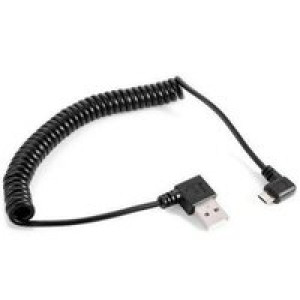 Кабель USB 2.0 to micro USB; 1.0m. угловой; budi