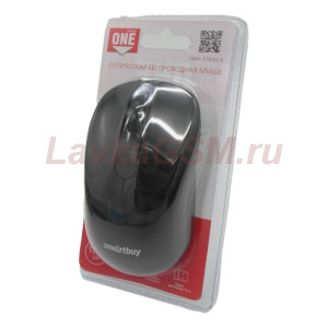 Мышь беспроводная Smartbuy ONE SBM-378AG-K; Wireless; USB; Black