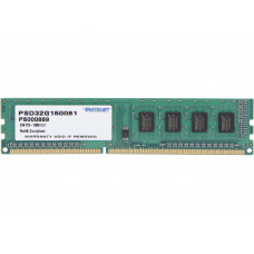 Оперативная память DDR3 SDRAM 2Gb PC3-12800 (1600); Patriot (PSD32G160081)
