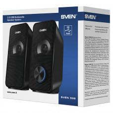 Активная акустическая система Sven 335; 2.0; 2x3W; USB; Black