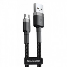 Кабель USB 2.0 to micro USB; 2.4A; 1,0m. Budi (тканевая оплетка)