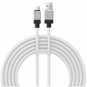 Кабель USB 2.0 AM/Type-C 2m Baseus CoolPlay 100W; White
