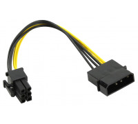  Переходник питания для видеокарт 1xMolex/PCI-E 6pin