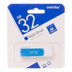 Flash-память Smartbuy 32Gb; Diamond series; 32Gb; USB 3.0; Blue 
