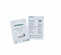 Flash-память TOPOMAX TG116 16Gb; USB 2.0; Silver (метал)