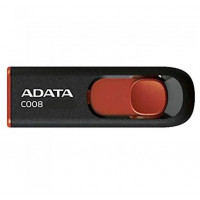Flash-память A-Data C008; 32Gb; USB2.0; Black&Red (AC008-32G-RKD)