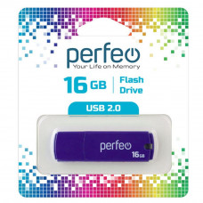 Flash-память Perfeo 16Gb; USB 2.0; Purple (PF-C05P016)