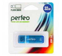 Flash-память Perfeo 32Gb; USB 2.0; Blue (PF-C13N032)