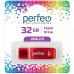 Flash-память Perfeo 32Gb; USB 2.0; Red (PF-C13R032)