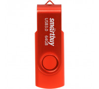 Flash-память Smart Buy Twist Red; 64Gb; USB 3.0; (SB064GB3TWR)