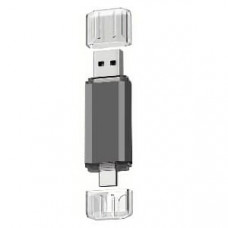 Flash-память Stelfors Dual Type-C/Type-A; 64Gb; USB 3.0; (металл)