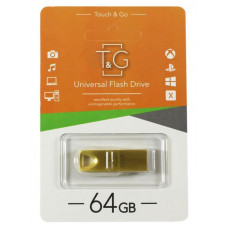 Flash-память T&G 117 Metal Series 64Gb; USB 2.0; Gold (TG117GD-64G)