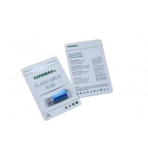 Flash-память TOPOMAX 8Gb; USB 2.0; Blue