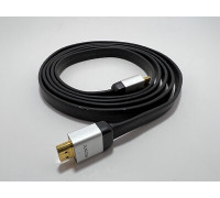 Кабель HDMI to HDMI v1.4; 2m; плоский