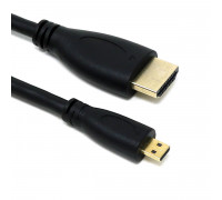 Кабель HDMI to micro HDMI; 3m; Black; DeTech