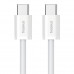Кабель Type-C to Type-C 1m. Baseus Superior 100W, 5A, White
