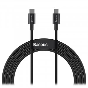 Кабель Type-C to Type-C 2m Baseus Superior 100W; Black