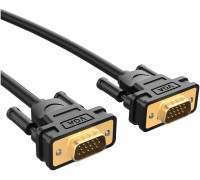 Кабель VGA to VGA; 10.0m; (два фильтра); Black; Ugreen VG101 (11633)