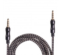 Кабель аудио; 3.0 м; Jack 3.5 mm вилка - Jack 3.5 вилка (тканевая оплетка)
