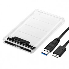 Карман для HDD Netplus (907593891); SATA; USB3.0 пластик; прозрачный