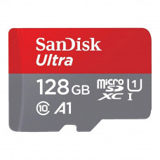 Карта памяти micro SDXC 128Gb SanDisk; Ultra; Class 10; UHS-I U1 A1 140MB/s; No-adapter 