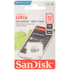 Карта памяти micro SDHC 32Gb SanDisk Ultra; Class 10 UHS-I A1; 120MB/s;