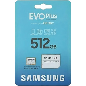 Карта памяти micro SDXC 512Gb Samsung; Class 10; Evo Plus (MB-MC512SA/CN)
