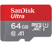 Карта памяти micro SDXC 64Gb SanDisk Ultra; Class 10 UHS-I A1; 120MB/s;