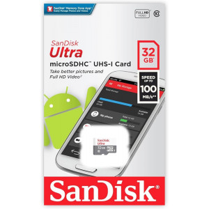 Карта памяти micro SDXC 64Gb SanDisk Ultra (SDSQUNR-064G-GN3MN)