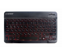 Клавиатура беспроводная Gembird KBW-4N; Bluetooth; подсветка; Black