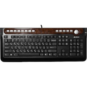 Клавиатура проводная A4Tech KX-6MU; PS/2; Black