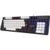 Клавиатура проводная Defender Dark Knight GK-077 Black/White