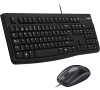 Клавиатура+мышь проводная Logitech MK120; USB; Black