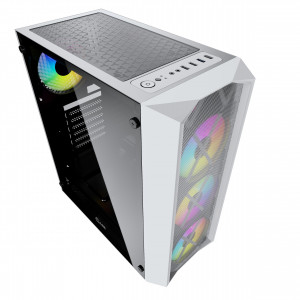 Корпус Powercase Rhombus X4 White (CMRMW-L4); Midi-Tower; White; ATX