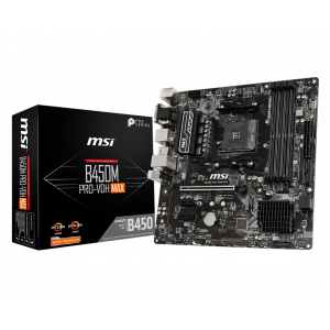 Материнская плата MSI B450M PRO-VDH MAX; Socket AM4