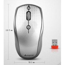 Мышь беспроводная A4Tech HOLELESS G9-110H; USB; Wireless; White