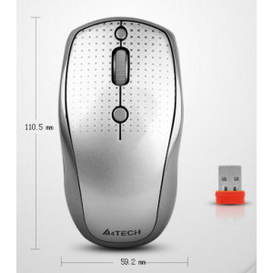 Мышь беспроводная A4Tech HOLELESS G9-110H; USB; Wireless; White