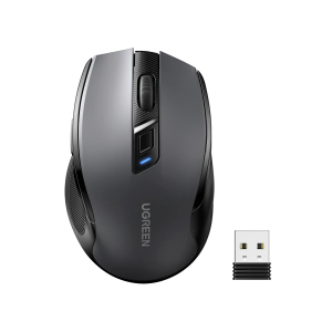 Мышь беспроводная Ugreen MU006S (85082); 4000dpi; Wireless; Bluetooth, USB; Black