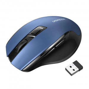 Мышь беспроводная Ugreen MU006 (15064); Wireless; 4000dpi; USB; Blue (бесшумная)