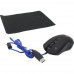 Мышь проводная Defender SKY DRAGON GM-090L+ коврик; USB; Black
