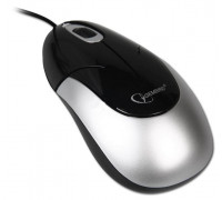 Мышь проводная Gembird MUSOPTI2; USB; Black&Silver