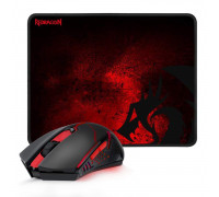 Мышь беспроводная + коврик Redragon M601WL-BA;  Black/Red 