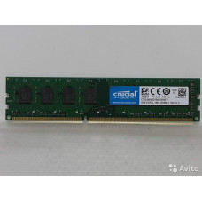 Оперативная память DDR3 SDRAM 8Gb PC3L-12800 (1600); Crucial (CT102464BD160B)  Б/У