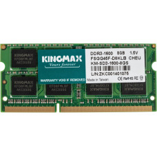 Оперативная память DDR3 SODIMM 8Gb PC3-12800 Mb/s(1600MHz);1.5V; Kingmax